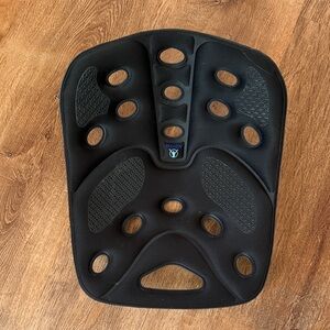 Ergonomic Black Back/Bottom Support Cushion